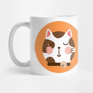 cute drawn kitty cat design 3 Mug